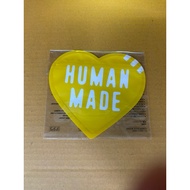 Human Made Yellow Plastic Zipper Bag