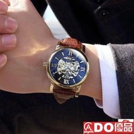 【ADO優品】手錶 機械錶 男錶 2023新款 男士全自動機械錶 鏤鋼帶鏤空氚氣高檔學生夜光防水男錶
