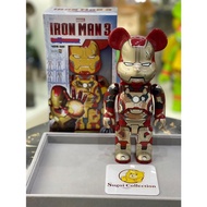 [In Stock] BE@RBRICK x Iron Man Mark XLII Damaged 400% Gold bearbrick ironman mk42 mark 42