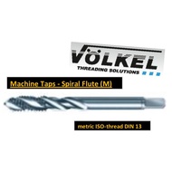 Volkel Machine Taps - Spiral Flute (M) 33 ~ 36 Metric ISO-Thread DIN 13 (Original)