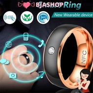 BJASHOP NFC Smart Ring, Multifunctional Stainless Steel Finger Digital Ring, Creative Magic Wear Wat