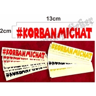 Michat turban cutting sticker, cool viral michat turban sticker