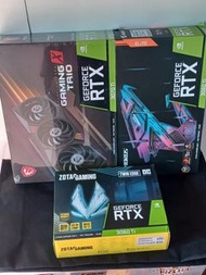 NVIDIA GRAPHICS CARD - 3060 + 3070 微星 MSI , GIGABYTE , ZOTAC ⚡⚡ 電腦 顯示卡 video display VGA expansion c
