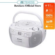 【Local Delivery】RETEKESS TR621 Cassette Player with Portable AM FM Radio CD Playback Tape Player Rec