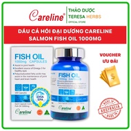 Viên uống Omega 3 Dầu cá hồi đại dương Careline Salmon Fish Oil 1000mg hộp 100 viên