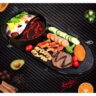 Electric Hot Pot BBQ Pan Grill Hotpots Steamboat  (READY STOCK)