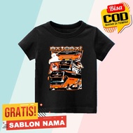 Jet Bus Batosai Kids T-Shirt Custom Boys & Girls T-Shirts with Jet Bus Batosai Names