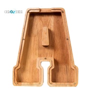 9 Inch Wooden Letter Piggy Bank Money Box for Boys Girls Toddler Coin Bank Cash Saver Box Birthday G
