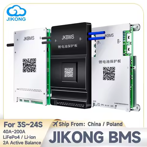JIKONG Bms JK Smart Bms 4S 8S 12S 13S 14S 16S 17S 20S 24S Active Balance Bms 40A 60A 80A 100A 150A 2