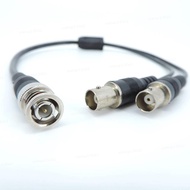 1 BNC Male to 2 way BNC female Splitter video Cable Cord Connector Adapter wire For Extension wire f