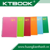 Sổ tay lò xo bìa DA mềm KTBOOK cao cấp 100 trang size A5