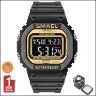 SMAEL นาฬิกาข้อมือผู้ชาย Sport Digital LED ระบบแสดงตัวเลข รุ่น SM1801 NEW พร้อมกล่องเหล็ก SMAEL เท่ห