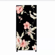 sticker kulkas 1 pintu stiker 3 dimensi sticker kulkas 1 pintu full body merk Sharp Sanyo stiker kul