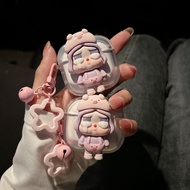 Purple Pig Costume Earphone Case i12 i11 i13 Cartoon Transparent Embossed 1 2 3 Bluetooth gen gen1 g
