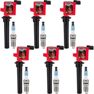CarBole 6 Ignition Coil Packs DG500 FD502 and Spark Plugs SP493, Replacement for Ford Escape Freesty