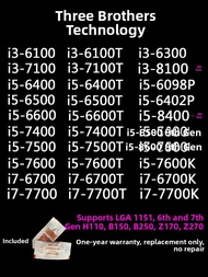 Intel I3 6100 7100 8100 I5 6400 6500 7400 7500 8400 8500 CPU Processor for Desktop Computer Dual Cor