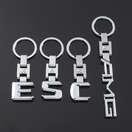 Car Logo Metal Keychain Keyring Hanging Accessories for Mercedes Benz C200 E300 E260 S450 S350 AMG