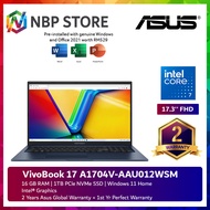 Asus VivoBook 17 A1704V-AAU012WSM 17.3'' FHD Laptop Quiet Blue