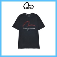 [EVISU] Loose Fit Running Embroidery Big Hills English Lettering T shirt / EVISU short sleeve shirt /  EVISU t shirt  / evisu korea / Evisu authentic t shirt / korea authentic evisu loose fit hills unisex round t shirt