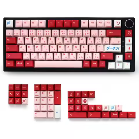 GMK Darling Keycaps Cherry Profile PBT Material 129 Keys Dye Sublimation Keycaps for Mx Switch 61/64