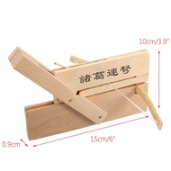 2022✑✓Bamboo Wood Mini Zhuge Crossbow Crafts Chinese Repeating Crossbow Chu-ko-nu Toy ☆westyle