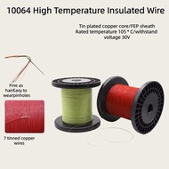 10064 PTFE high-temperature wire tinned copper wire 40 36 32 30 28 26AWG single core electronic wire