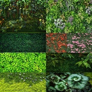 8 Options Green Leaves Backdrops Birthday Weeding Coupon Party Photographic Studio Backgrounds Photo