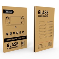 PGTECH Tempered Glass Sticker 2pcs 0.33mm 2.5D Suitable For Valve Steam Deck Game Console 9H Film Pr