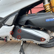 Fleste Pcx160 สกรูโลหะผสมไทเทเนียมชุดรถเต็มสําหรับรุ่นปี 2021-2022 สีทองและ สีม่วง มีตัวเลือกหัวดอกไ