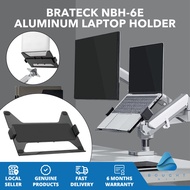 Brateck NBH-6E Aluminum Laptop Holder - Secure Tray for 11-17" Laptops - Ergonomic Design for Comfor