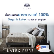 LOTUS ที่นอนโฟมยางพารา (สเปคนุ่มแน่น) รุ่น I-Latex Pure หนา 11 นิ้ว ฟรี หมอนหนุนสุขภาพ ส่งฟรี