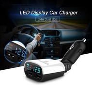 Car Lorry Bus Battery Voltage Screen Monitor Charger + BEEP ALERT LED Display