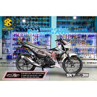 Satria car decal white black red rabbit rabbit 3111