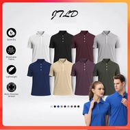 JTLD Polo Tee Unisex Quick Dry Microfiber Polo T Shirts Jersey Polo Tee T-shirt Leher Bulat Kolar Ke