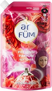 ar FÜM Rosa Floral Premium Parfum Liquid Fabric Softener Refill, 1.7L