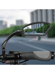 自行車右側後視鏡登山車高清後視鏡電動車可調平面鏡戶外騎乘配件