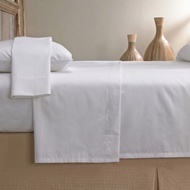 KATUN Hotel Flat Sheet Hotel Flat Sheet/ Without Elastic CVC Cotton TC 200 WhitePOLOS (Bed Sheet Onl