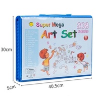 The Most Complete Crayons Super Mega Art Set 208pcs Markers Crayon Set Drawing