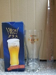 啤酒杯 beer suntory 日本製 有盒