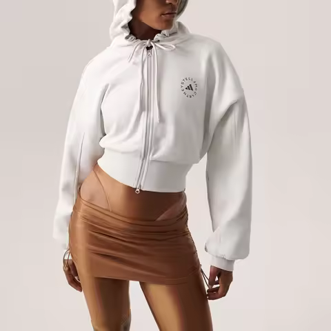 Adidas genuine New Women's Knit Crop Sport Casual Jacket IT8268