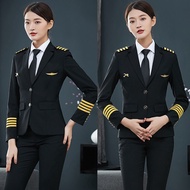 [Fast Shipping✈] Female Pilot Captain's Aviation Uniform Suit - Professional Flight Jacket
