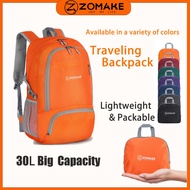 Zomake 30L Lightweight Packable Folding Hiking Backpack MY available travel bagpack expandable water