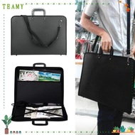 TEAMY 1Pcs A3 Drawing Board Bag, Top Handle Weather Resistant A3 Folder Bag, Portable With Shoulder 
