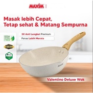Maxim Valentino deluxe Fry Wok Frying Wok Non-Stick Frying Pan