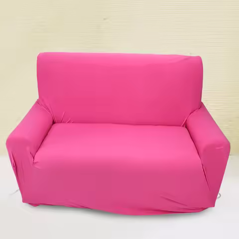 7 Colors 2 Seater Polyester Loveseat Sofa Couch Stretch Cover Elastic Slipcover Home 2 Seater Sofa C