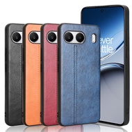 For OnePlus Nord4 CPH2663 Case Stitching PU Leather OnePlus Nord 4 2024 5G PC Hard Back Protection P