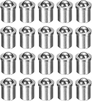 HARFINGTON 20pcs Ball Point Spring Plungers 4x5mm 15N Elasticity Stainless Steel Precision Positioni