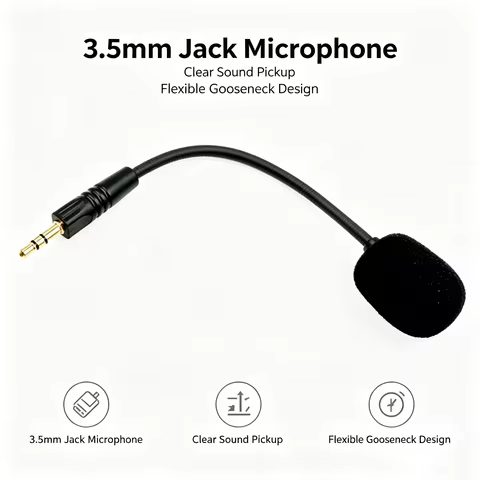 Detachable Microphone Compatible with The Havit H2002d Portable Enhanced Noise Canceling Audio Trans