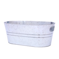 Metal Ice Bucket Large Drink Bucket for Parties Sturdy Beverage Tub for Barbecue Enthusiasts Solid M