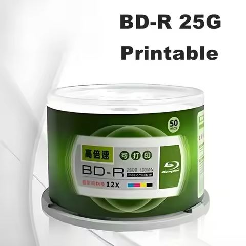 FOR BD-R 25GB Printable Blu-ray Blank Disc 1-12X 130Min Recording 50PCS/BOX
